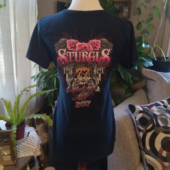 2017 Sturgis Ladies Vee Neck Tee w/Bonus - Picture 4 of 12